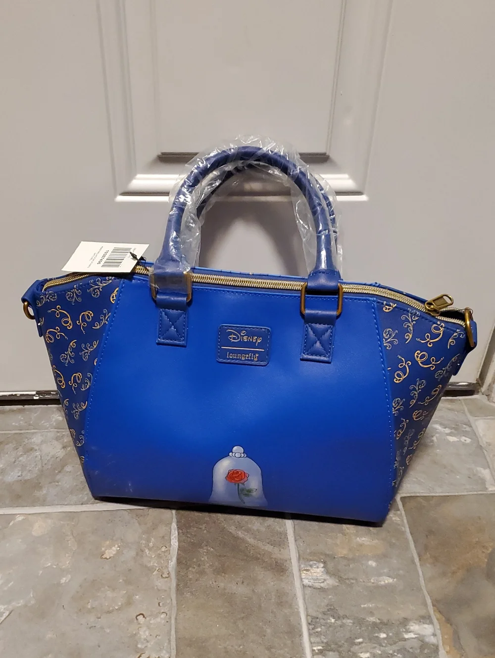 Loungefly Disney Blue Beauty and the Beast Purse / Satchel